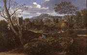 Nicolas Poussin Landscape with Three Men (mk08) oil on canvas